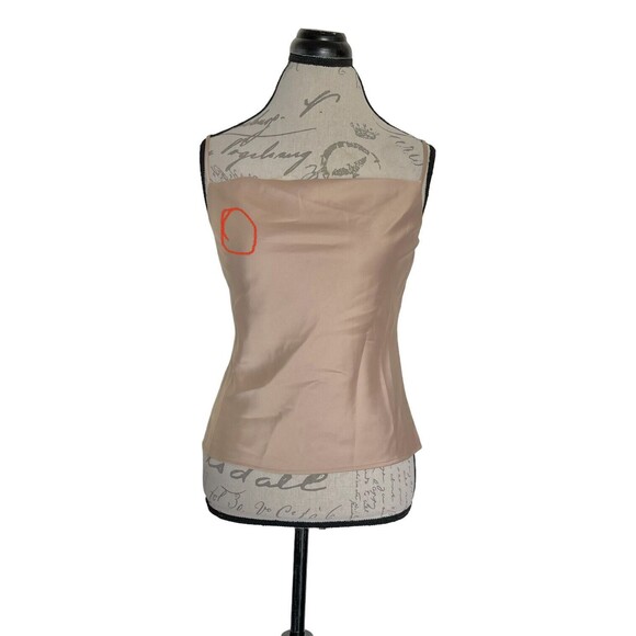 Banana Republic Womens Camisole Tank Top Size XXS Petite Metallic Light Academia - Picture 14 of 14